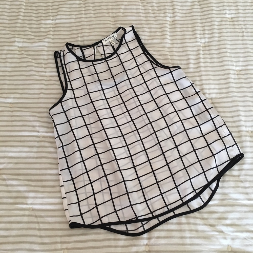 Monteau • gingham blouse